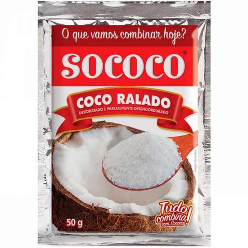 Coco Ralado Sococo 50g - Atacado Vila Nova - Vilanova