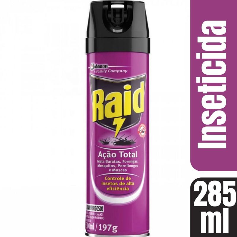 Inseticida Aerossol Raid Multi-insetos Aaoo Total 285ml - Atacado Vila ...